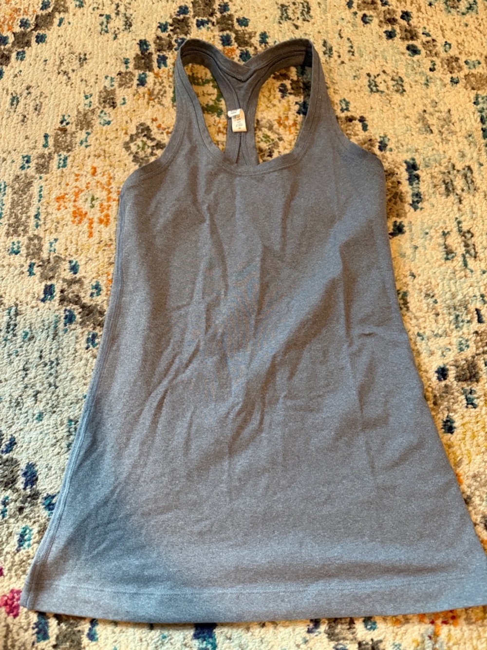 lululemon athletica Heather Gray Racerback Tank